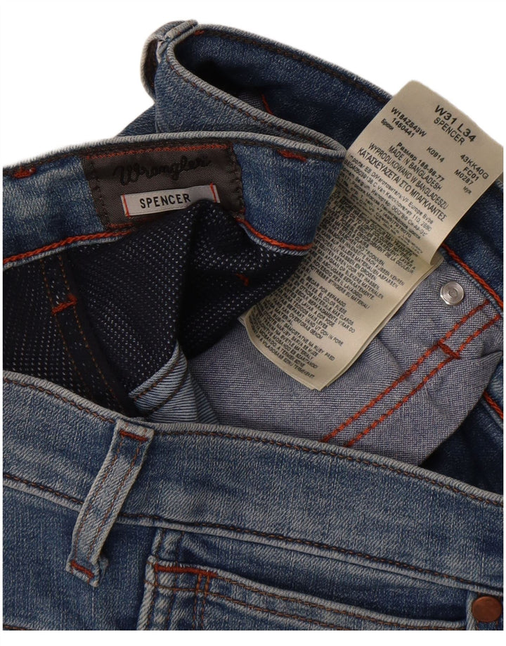 Wrangler Herre Spencer Slim Jeans W31 L30 Blå Bomuld