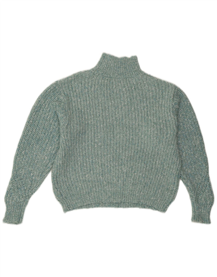 Marks & Spencer Dame Turtle Neck Sweater UK 10 Small Turkis