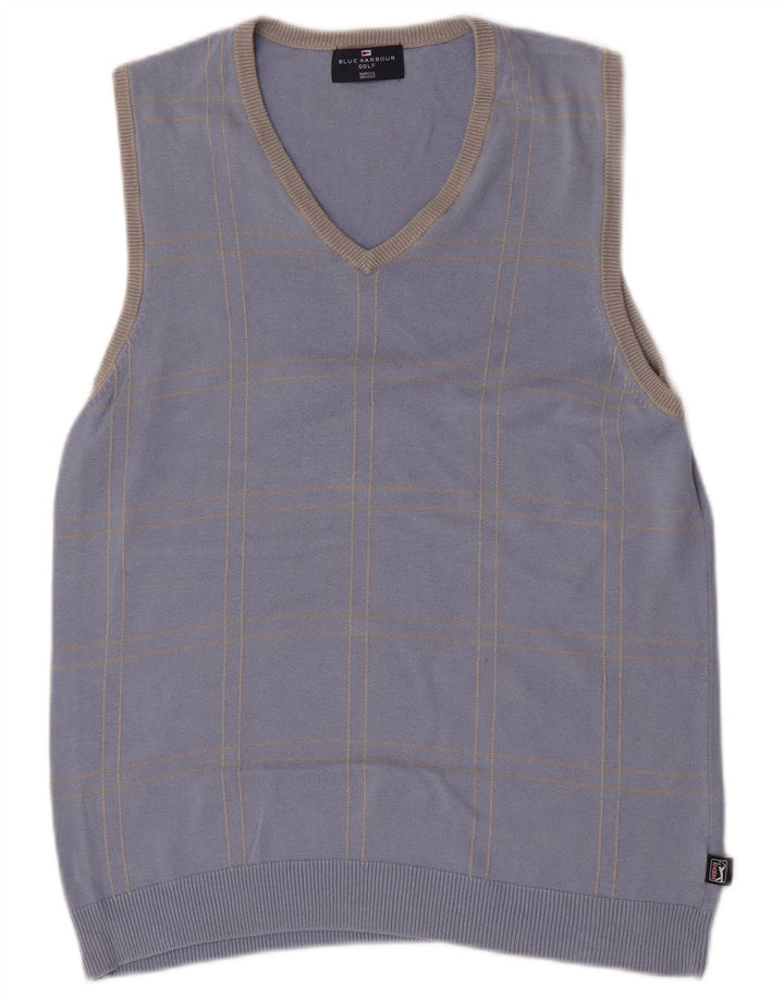 Marks & Spencer Herre Golfvest Tank Top Lille Blå Bomuld