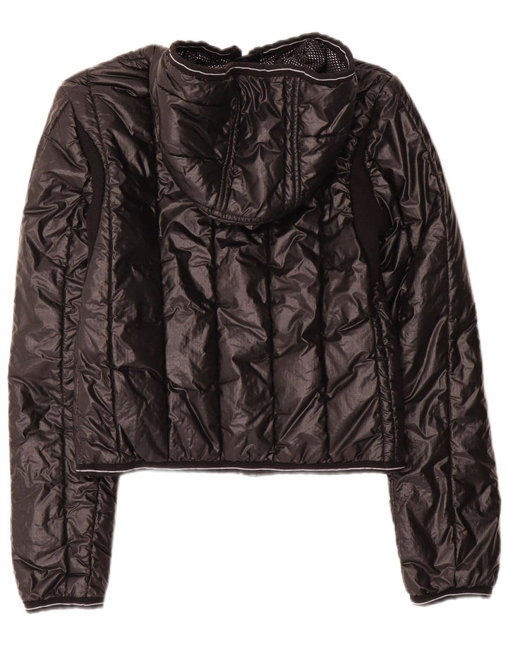 Refrigiwear Dame Hooded Crop Polstret Jakke IT 42 Medium Black Nylon