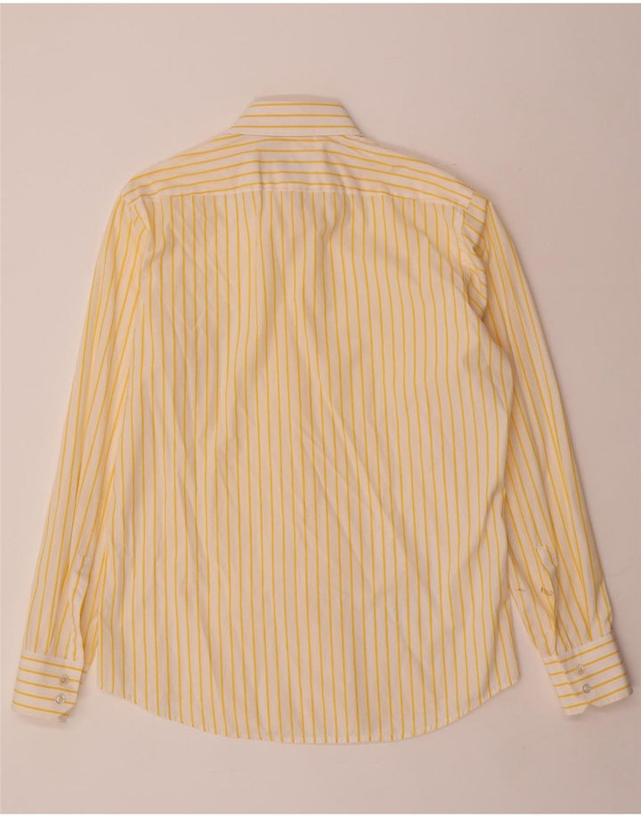 HUGO BOSS Herreskjorte str. 40 15 3/4 Mellem gul stribet bomuld