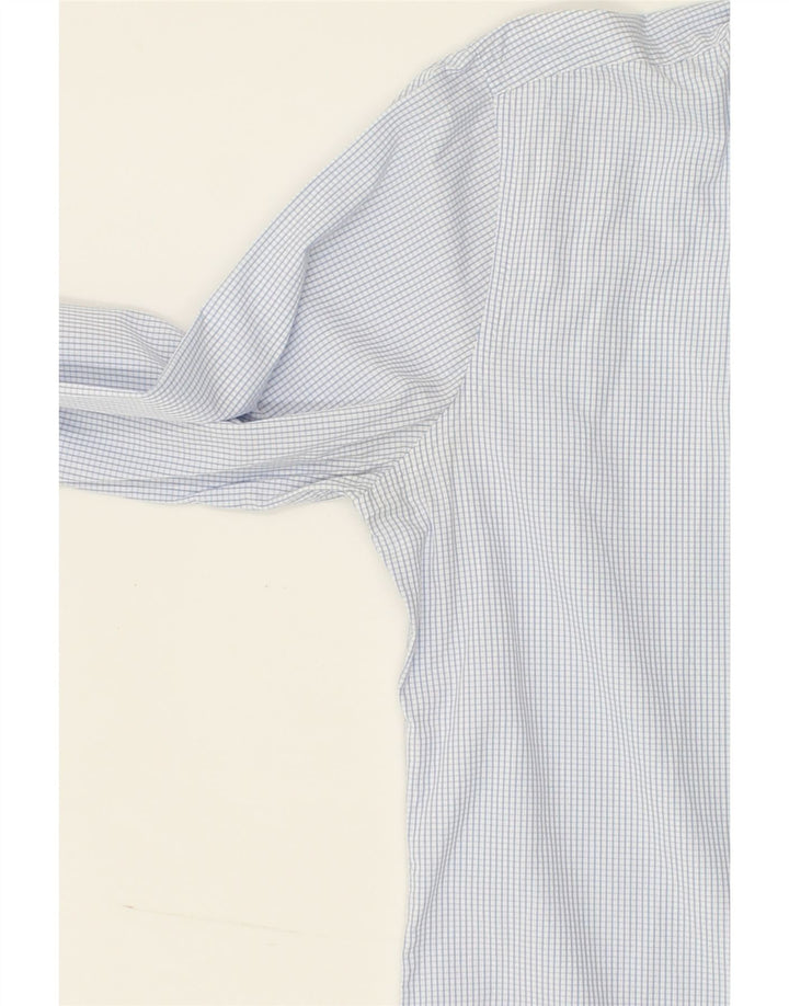 TOMMY HILFIGER Mens Shirt Size 41 16 Large Blue Check Cotton Vintage Tommy Hilfiger and Second-Hand Tommy Hilfiger from Messina Hembry 