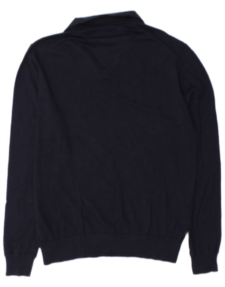 Marks & Spencer Herre Autograph Polo Neck Jumper Sweater Stor Navy Blue