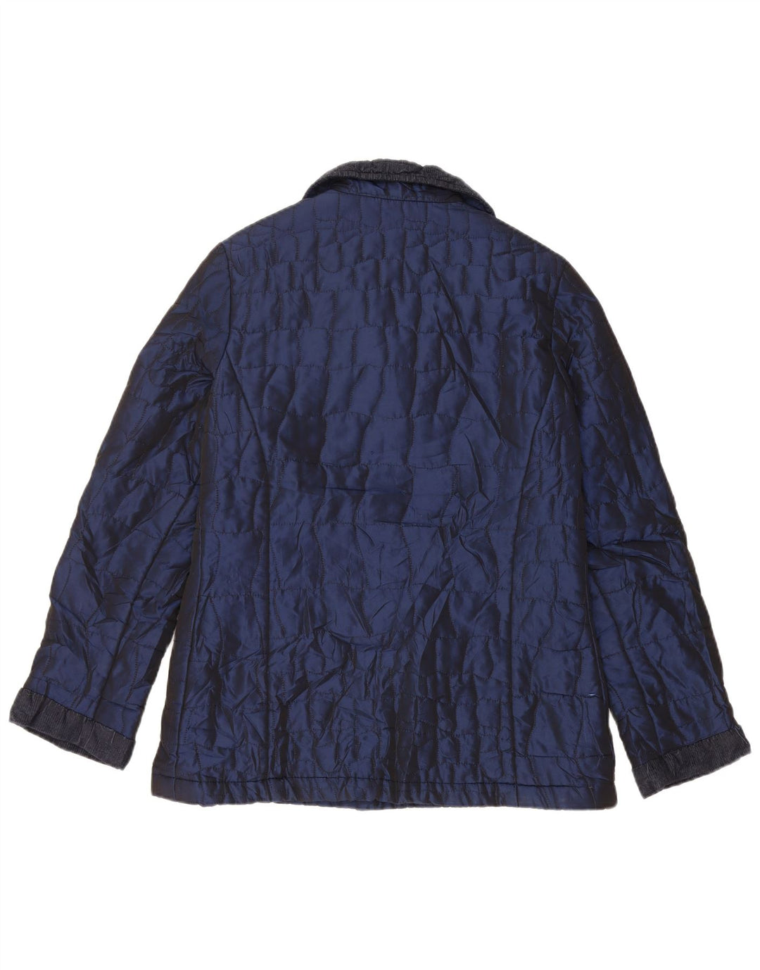 Mariella Burani Quiltet jakke til kvinder UK 12 Medium Navy Blue