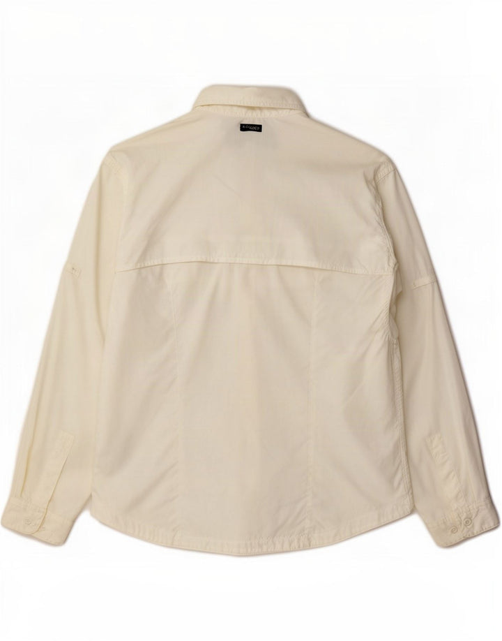 Columbia dameskjorte UK 16 Stor hvid nylon