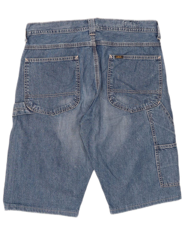 Lee Mens Carpenter Cargo Denim Shorts W32 Medium Blue Cotton
