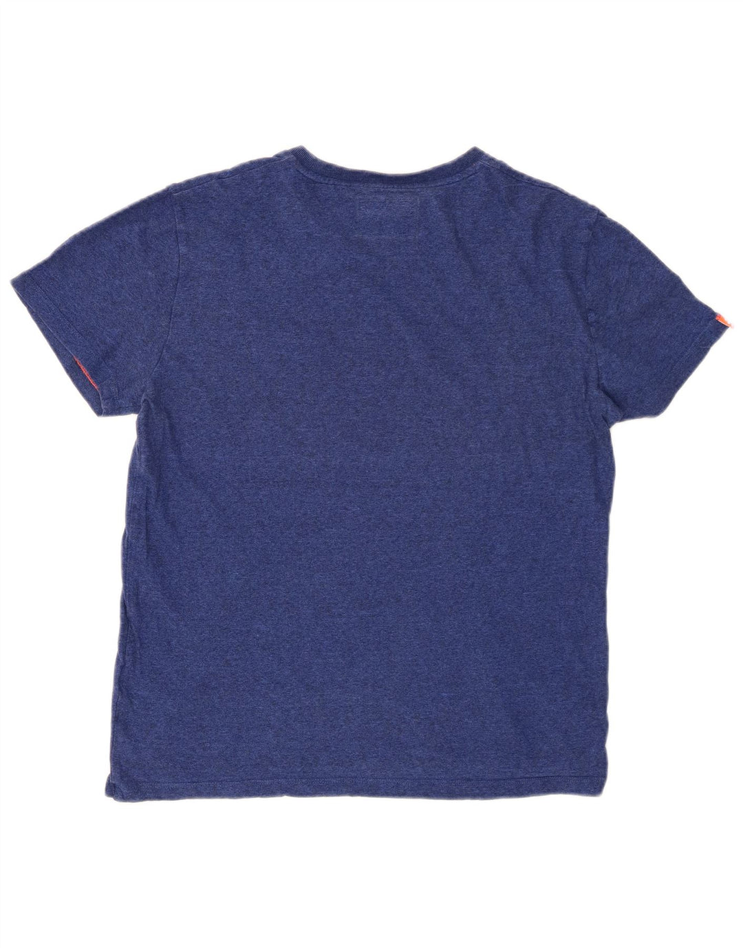 SUPERDRY Herre T-shirt Top Medium Blue Flecked Bomuld