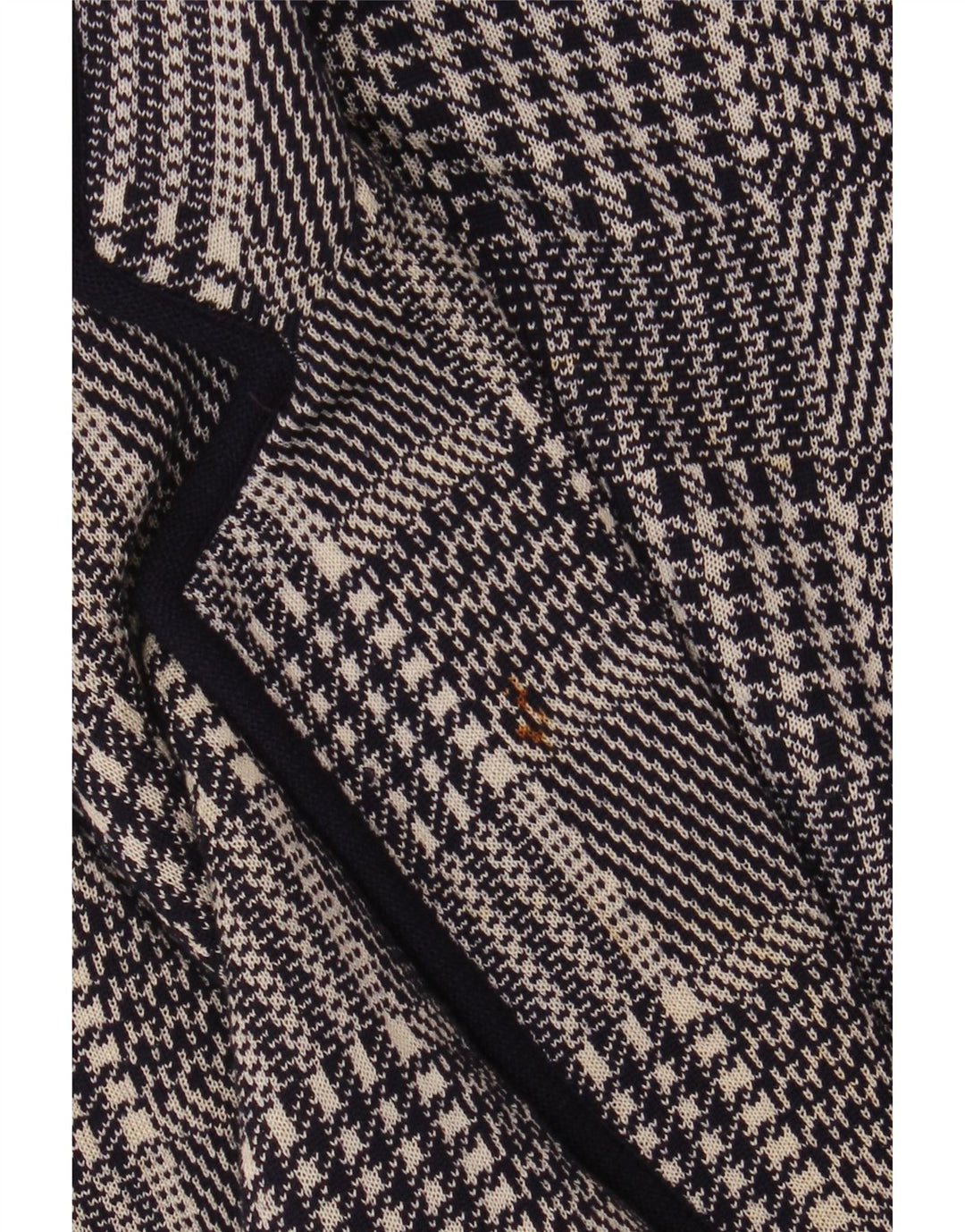 VALENTINO Dame Miss V Blazer Jacket IT 48 XL Marineblå Houndstooth