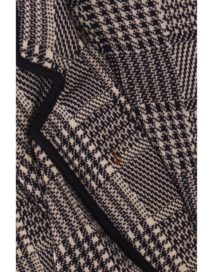 VALENTINO Dame Miss V Blazer Jacket IT 48 XL Marineblå Houndstooth