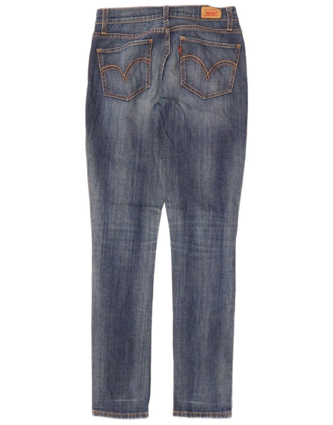 LEVI'S Dame 524 Super Low Skinny Jeans US 5 Small W30 L32 Blå Bomuld