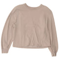 Zara Womens Crop Sweatshirt Jumper UK 14 Medium Grey Bomuld