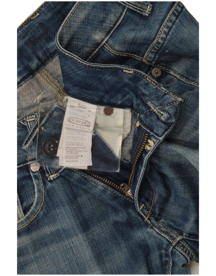 G-Star Dame Distressed Straight Jeans W28 L32 Blå Bomuld
