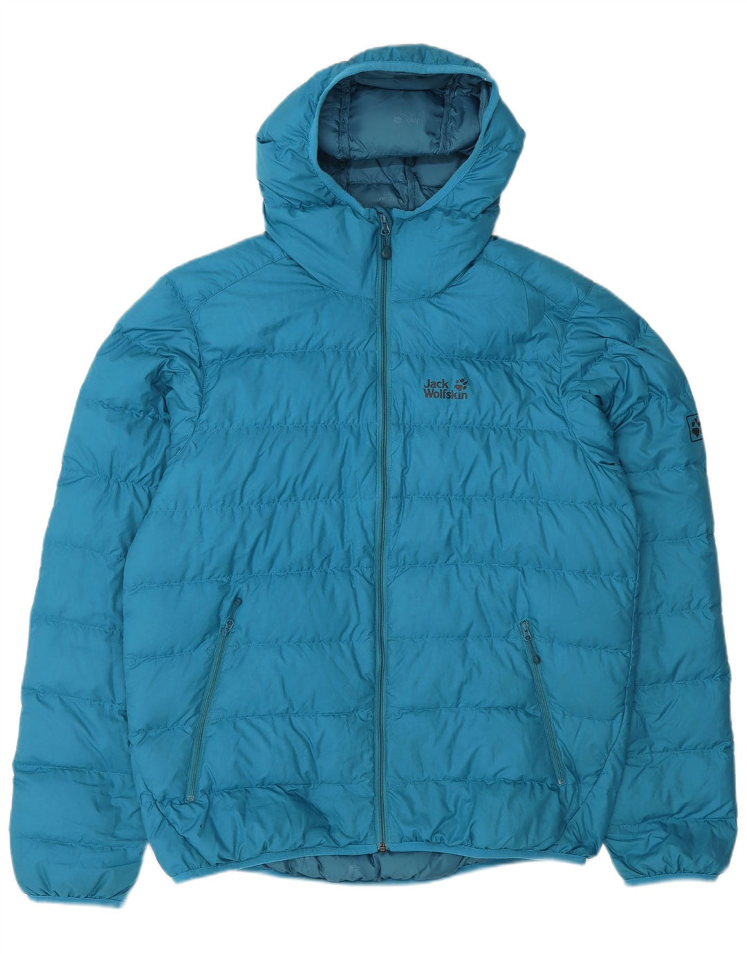 Jack Wolfskin Herre hættepolstret jakke UK 40/42 Large Blue Polyester
