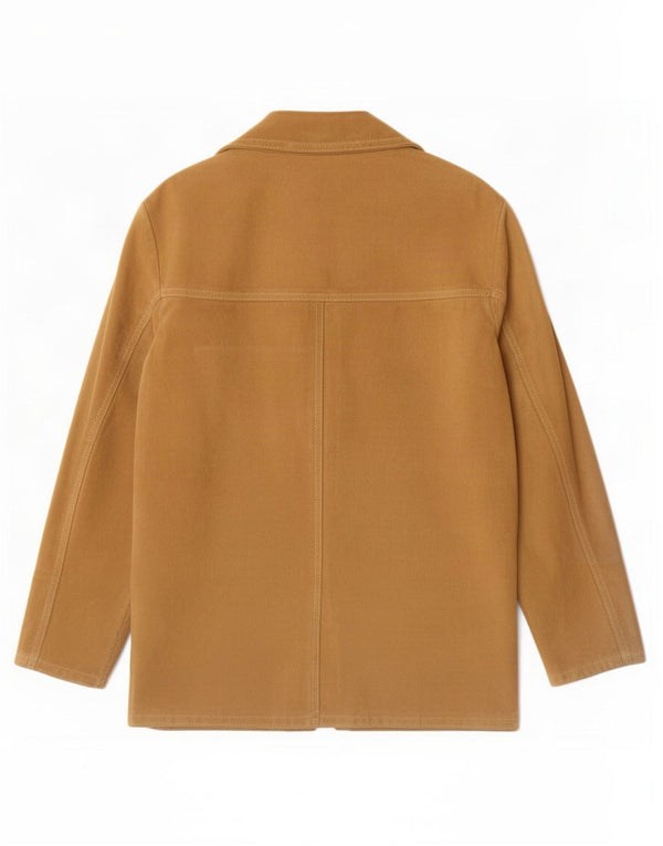 Firenze Womens 2 Button Suede Blazer Jacket UK 14 Medium Beige Leather
