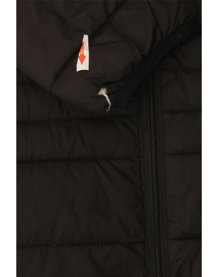 Lotto Dame Hætte Polstret Jakke UK 14 Medium Sort Polyester