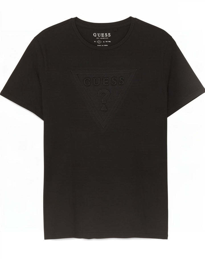 Guess Herre T-Shirt Top Medium Sort Bomuld