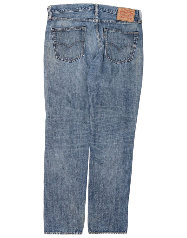LEVI'S Herre 511 Slim Jeans W34 L32 Blå Bomuld