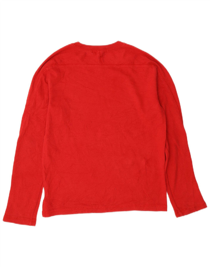 Polo Ralph Lauren drengetop langærmet 10-11 år medium rød bomuld