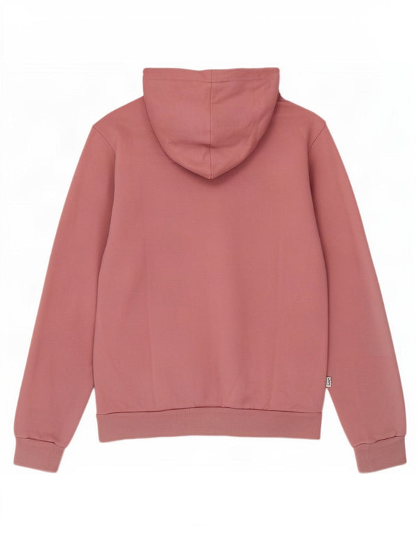 Puma Graphic Hoodie Jumper UK 12 Medium Pink Bomuld