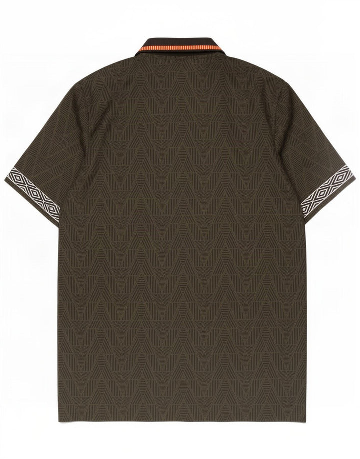 Umbro Herre Polo Shirt Stor Khaki Geometrisk Polyester