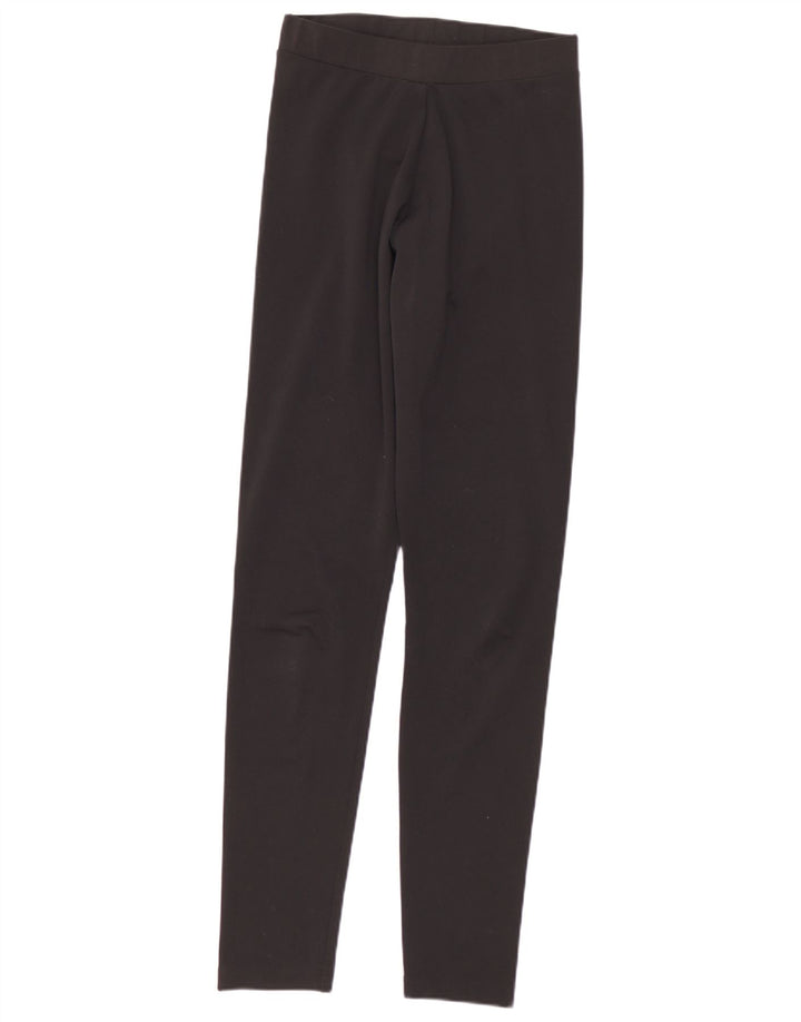 Adidas Graphic Leggings til kvinder UK 8 Small Black Polyester