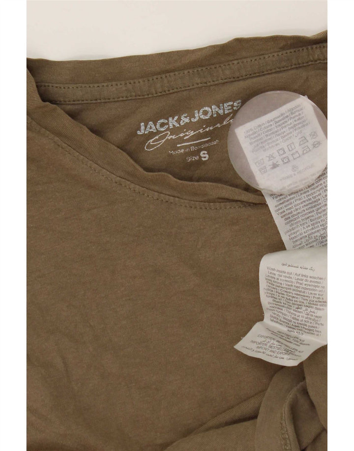 Jack & Jones Herre T-shirt Top Lille Khaki Bomuld