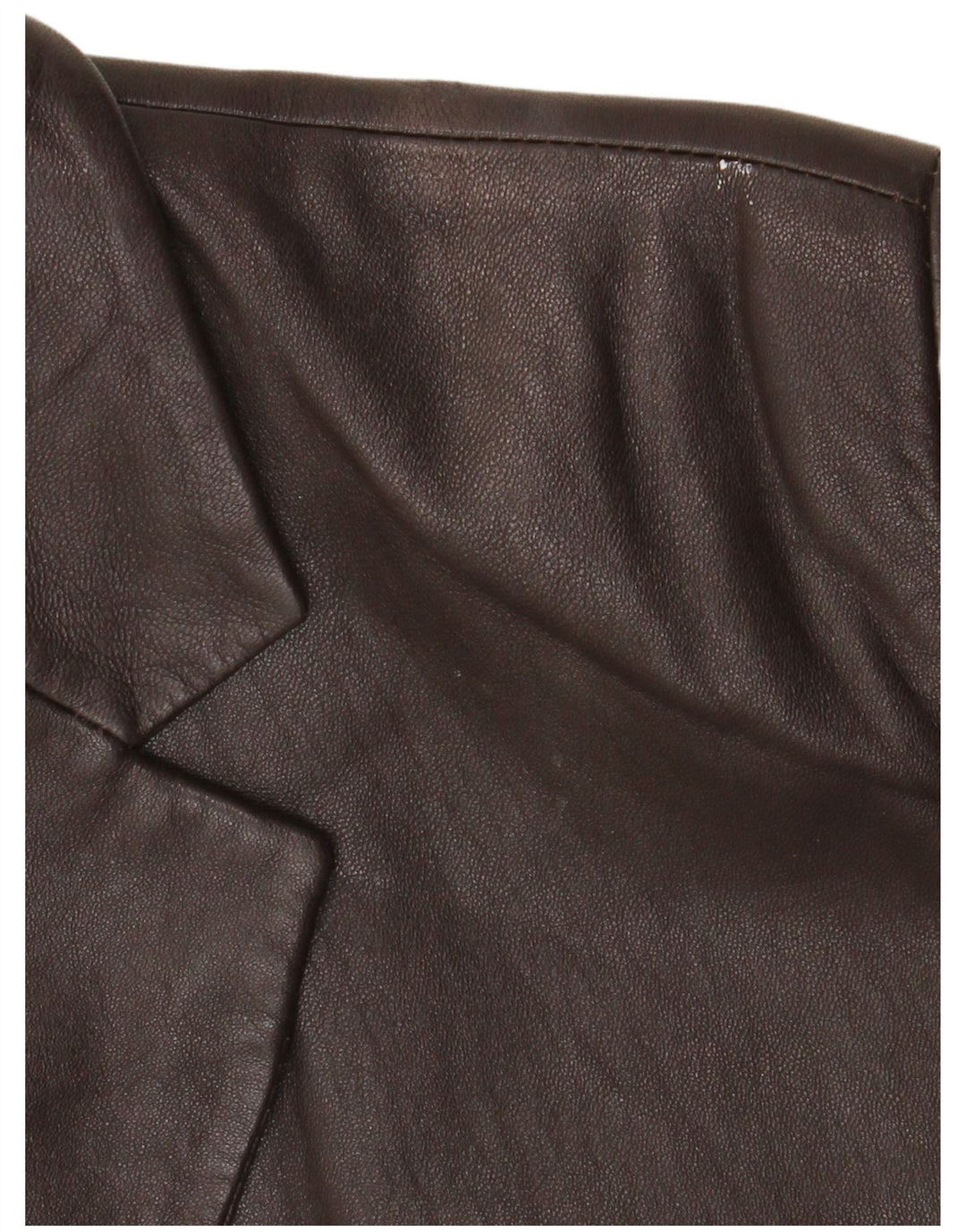 Vintage dame 3-knaps læder blazerjakke UK 18 XL brunt læder