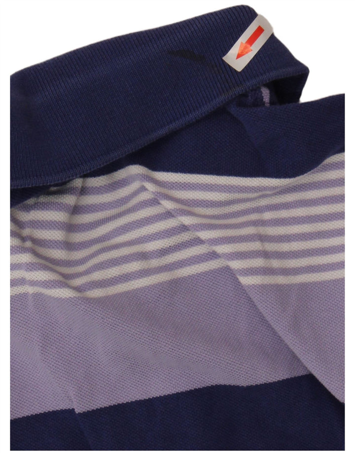 Lacoste Herre poloskjorte str. 4 Medium Lilla Stribet
