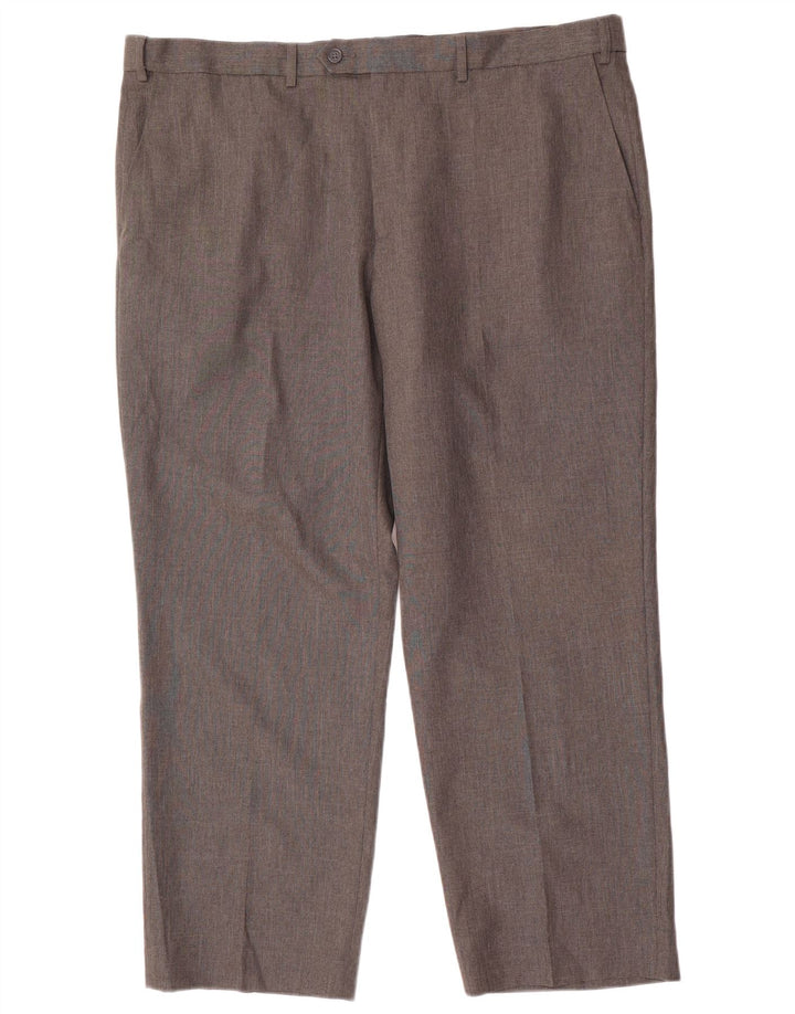 Marks & Spencer Herre Regular Fit Suit Bukser W42 L29 Grå polyester