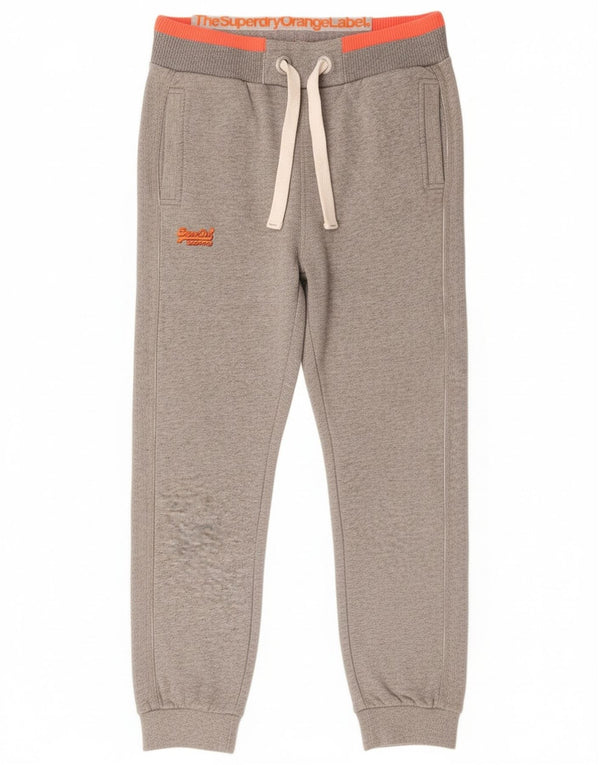 Superdry Slim Fit træningsdragtbukser til kvinder Joggers UK 14 Medium Grey