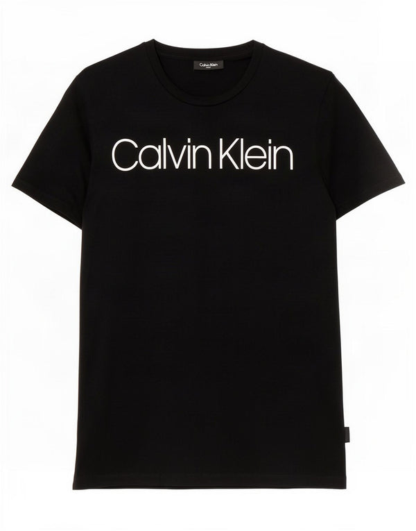 Calvin Klein Mens Graphic T-Shirt Top Small Black Cotton