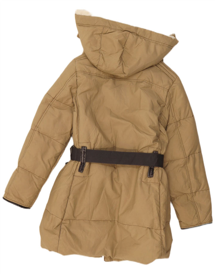 Murphy & Nye Dame Hætte Polstret Frakke UK 14 Medium Khaki Polyamid