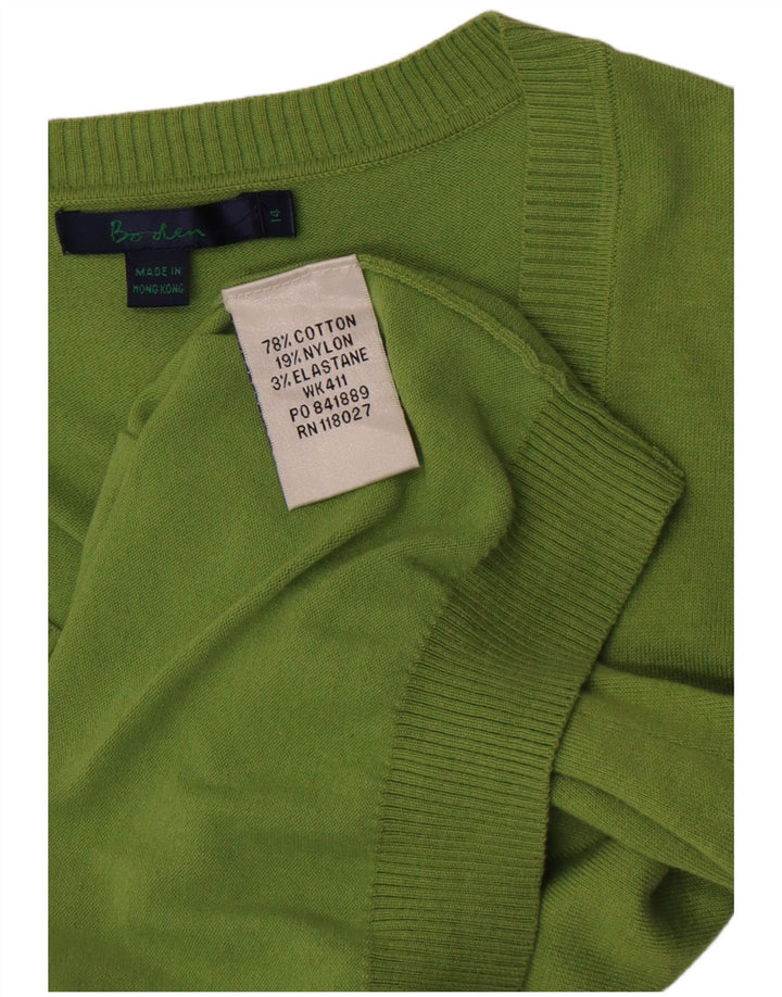 Boden Dame Cardigan Sweater UK 14 Medium Grøn Bomuld
