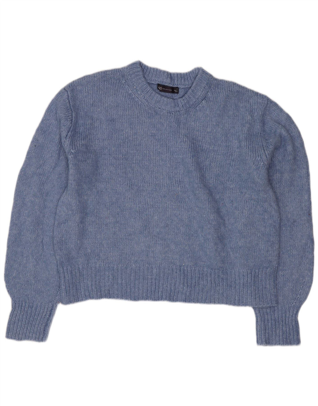 MARKS & SPENCER Dame sweater med rund hals DK 14 Medium Blue
