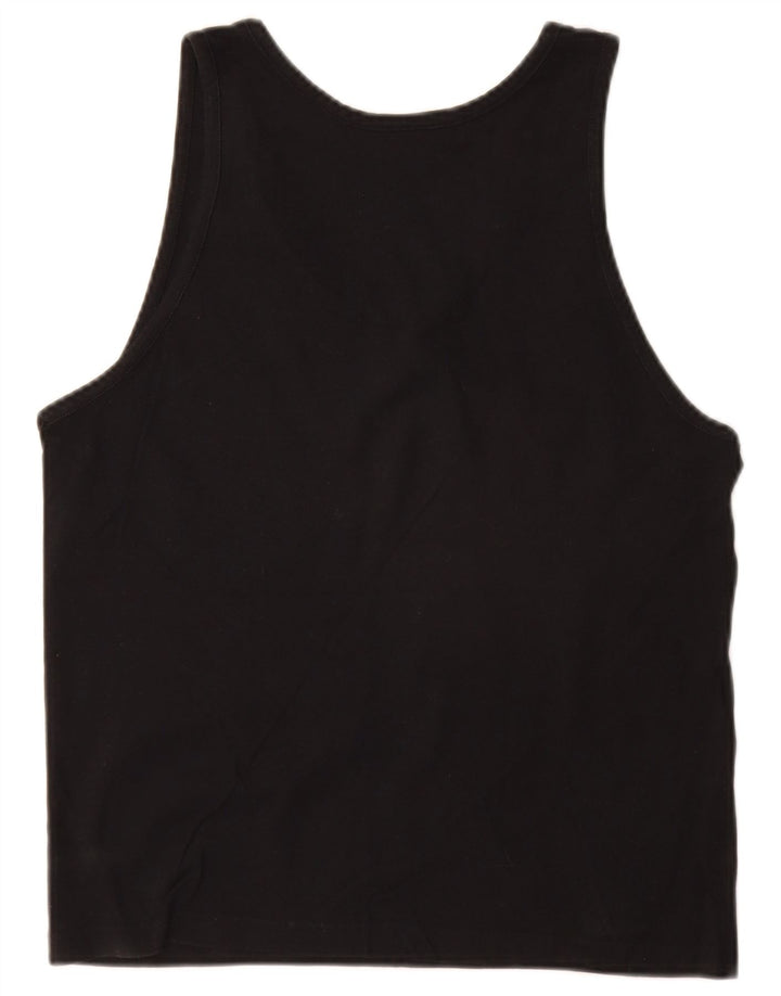 Champion Kvinder Grafisk Vest Top UK 10 Lille Sort