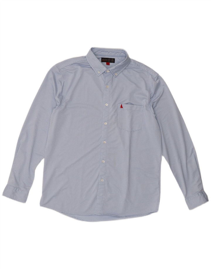 Musto Herreskjorte Stor Blå Gingham Polyester