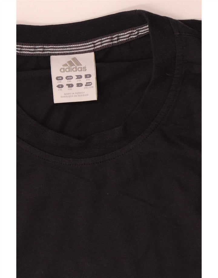 Adidas herre T-shirt top 2XL marineblå bomuld