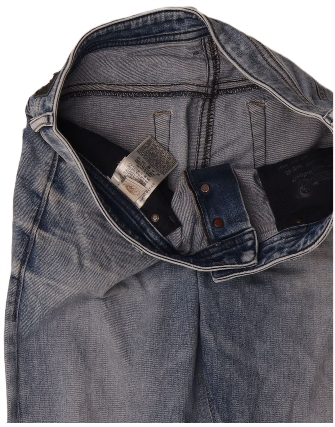 Diesel Straight Jeans til mænd W34 L30 Blå Bomuld
