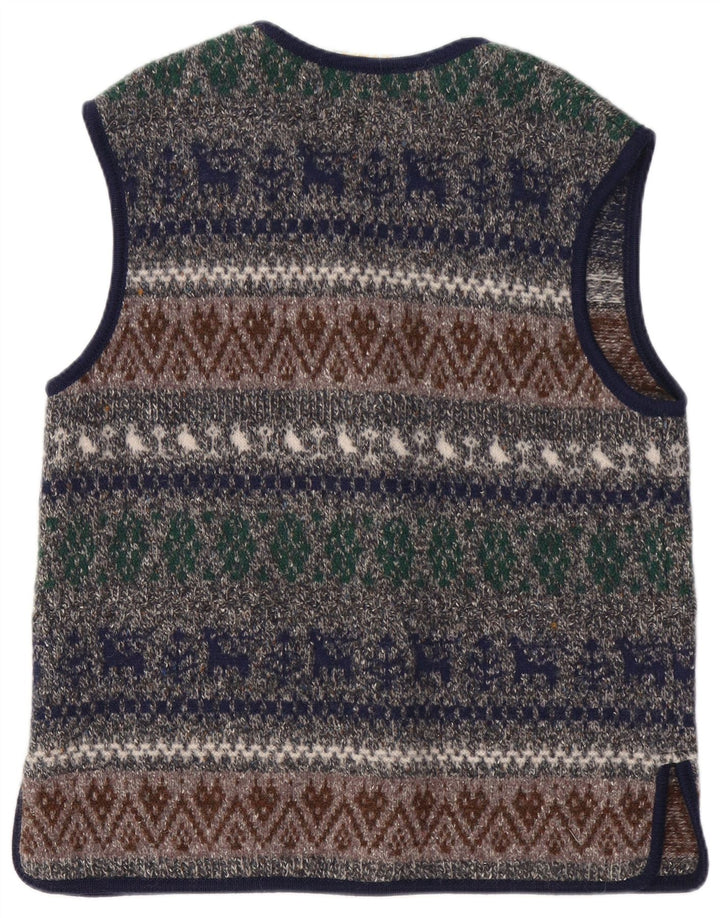 Stapf Dame Cardigan Sweater EU 42 Large Multicolored Fair Isle