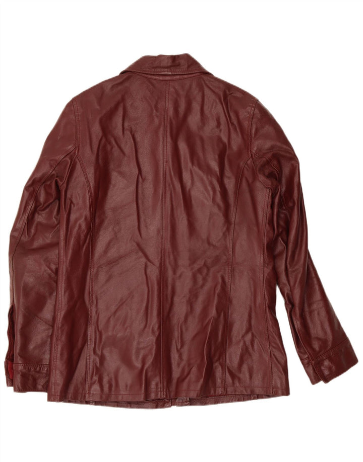 Conbipel Dame Læderjakke IT 44 Medium Maroon