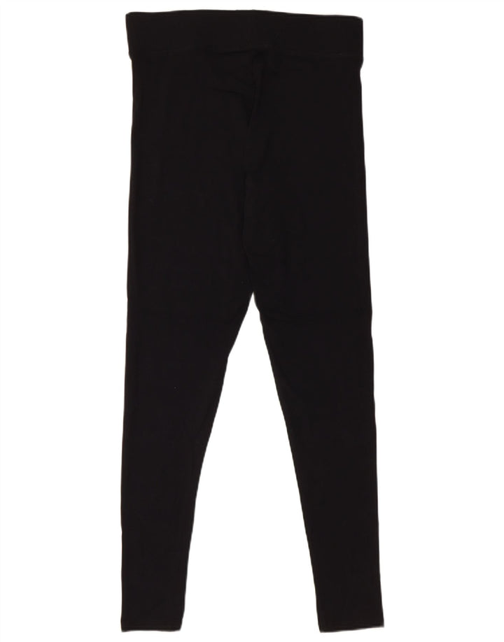 Marks & Spencer Dame Leggings UK 12 Medium Sort Bomuld