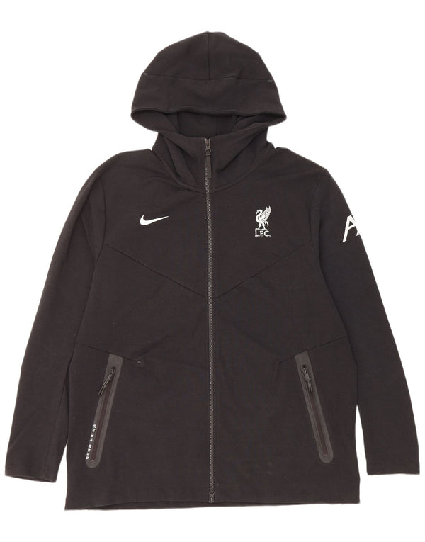 Nike herre Liverpool hættetrøje med lynlås XL sort bomuld