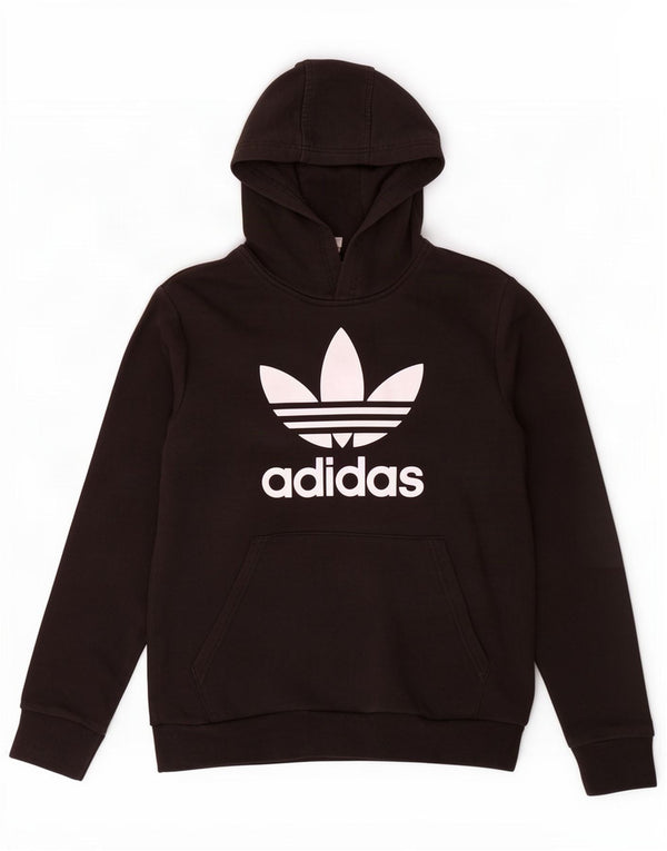 Adidas Grafisk hættetrøje til drenge 13-14 år Sort bomuld