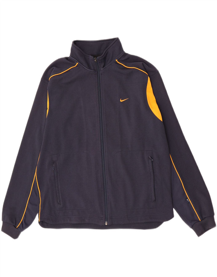 Nike træningsdragt topjakke til drenge 13-14 år XL Marineblå Colourblock