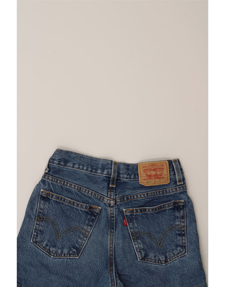 LEVI'S Boys 550 Denim Shorts 13-14 Years W25  Blue Cotton Vintage Levi's and Second-Hand Levi's from Messina Hembry 