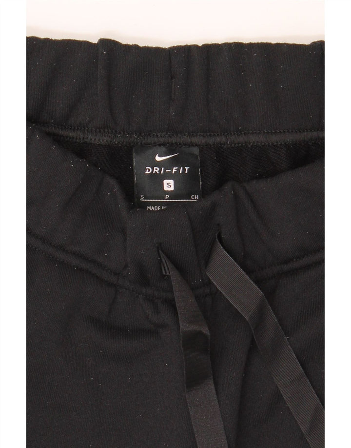NIKE Womens Dri Fit Tracksuit Trousers Joggers Small  Black Colourblock Vintage Nike and Second-Hand Nike from Messina Hembry 