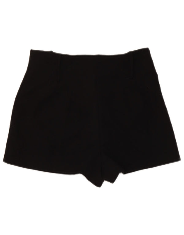 Zara Womens High Waist Hot Pants Medium W28 Sort Polyester