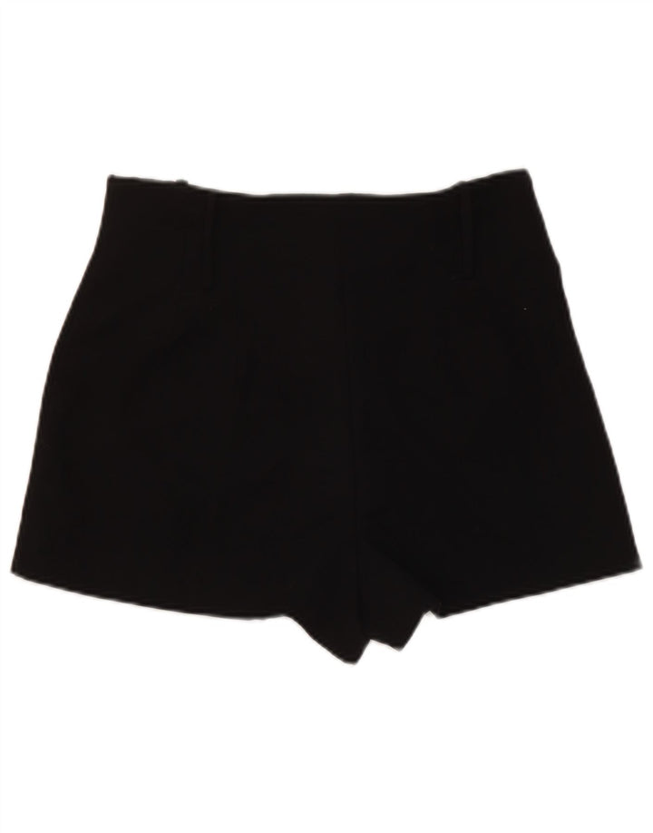 Zara Womens High Waist Hot Pants Medium W28 Sort Polyester