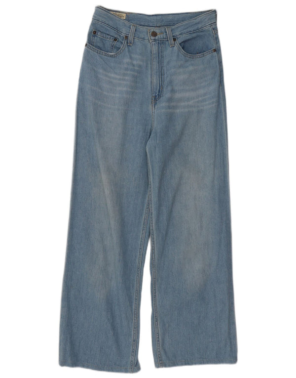 Levi's Dame Jeans med høj talje og brede ben W28 L26 Blå bomuld