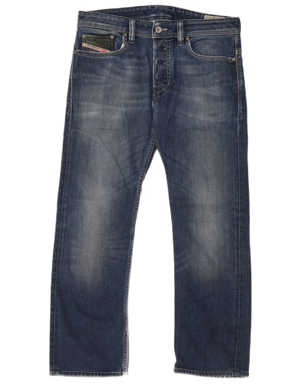DIESEL Herre Safado Regular Slim Straight Jeans W30 L27 Blå Bomuld